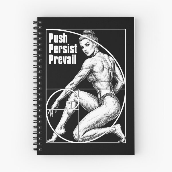 Item preview, Female Bodybuilder Fitness Competitor Fibonacci Spiral Gym designed and sold by GrandeDuc.