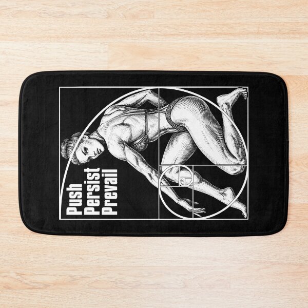 Item preview, Female Bodybuilder Fitness Competitor Fibonacci Spiral Gym designed and sold by GrandeDuc.