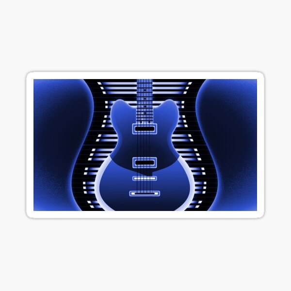 Artikel-Vorschau von Blaue E-Gitarre, designt und verkauft von HavenDesign.