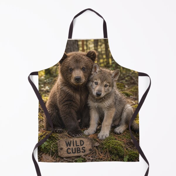 Item preview, Wild Cubs Bear Cub Wolf Cub Forest Friends designed and sold by BagFactoryUK.