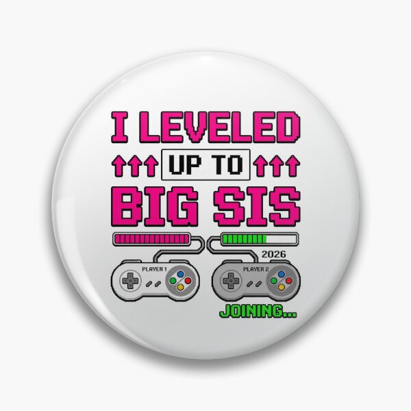Item preview, I Leveled Up to Big Sis Gamer Pregnancy Announcement designed and sold by dudelinart.