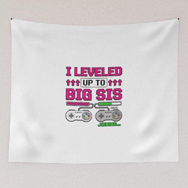 Item preview, I Leveled Up to Big Sis Gamer Pregnancy Announcement designed and sold by dudelinart.