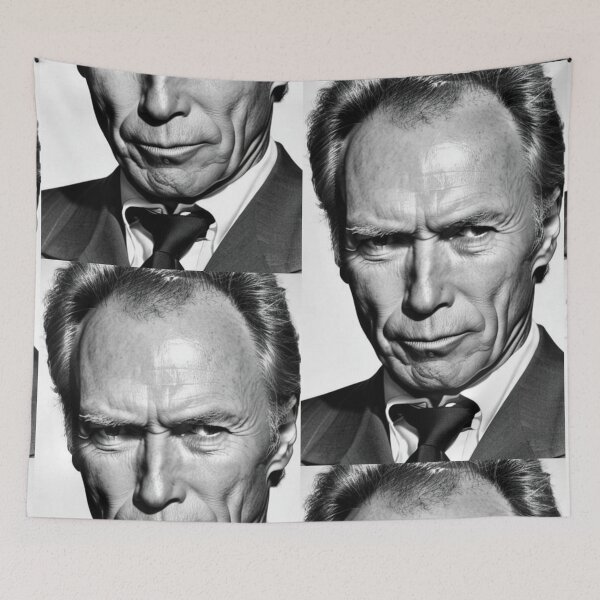 Item preview, Cinema - Emblematic Actor and Director, Austere Portrait designed and sold by Beat-It.