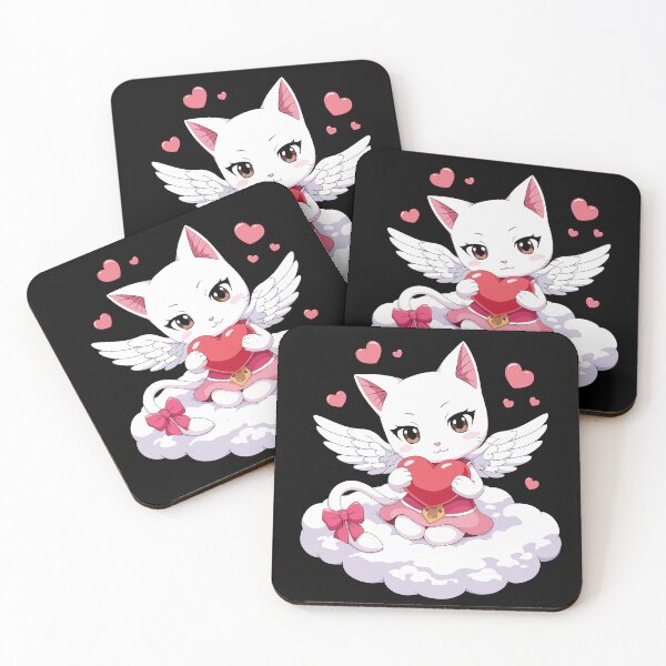 Item preview, Sweet cupid cat spreading love designed and sold by ProjetF.