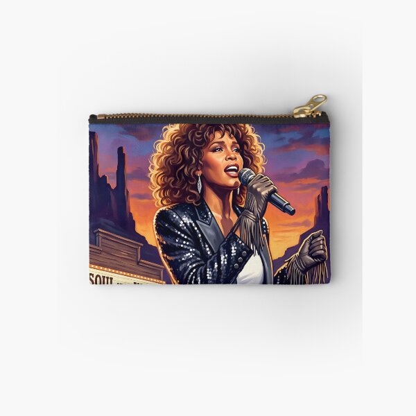 Item preview, Whitney Houston Hand-Drawn Retro Portrait designed and sold by ARTROGAN.