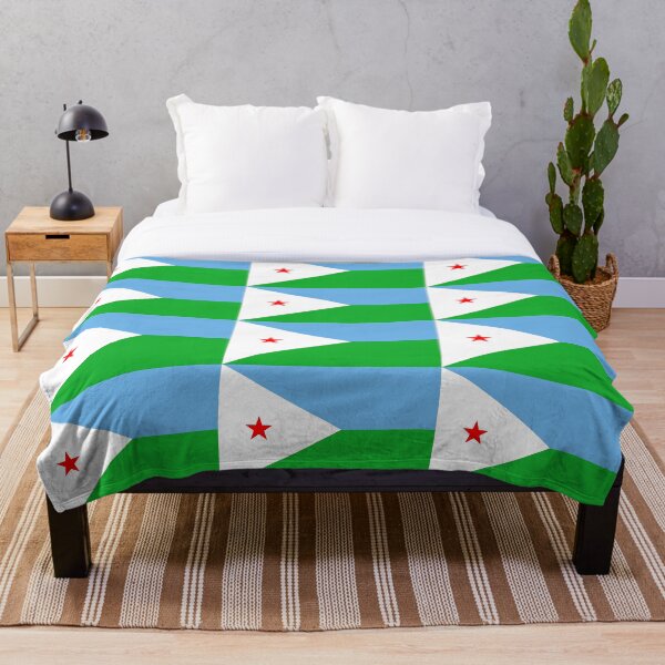 Aperçu de l'œuvre Drapeau de Djibouti - Montrez votre amour pour Djibouti ! créée et vendue par AlaskaExtreme.