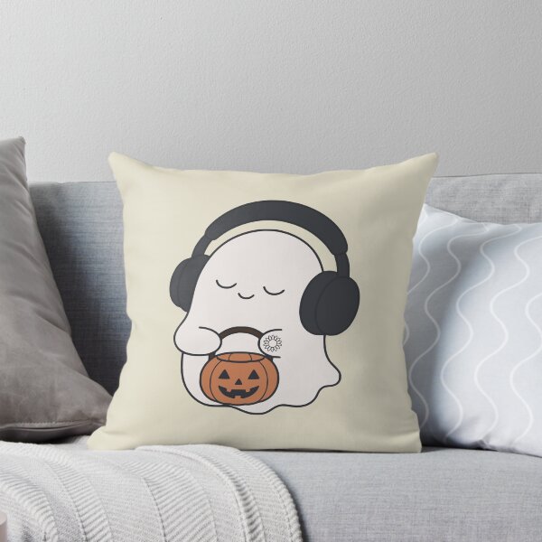 Item preview, Cute Ghost With Jack O Lantern Minimalist designed and sold by suncorner28.