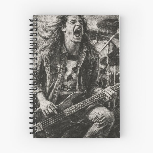 Item preview, Cliff Burton Digital Charcoal Bassist Portrait designed and sold by Neo21Studio.