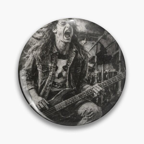 Item preview, Cliff Burton Digital Charcoal Bassist Portrait designed and sold by Neo21Studio.