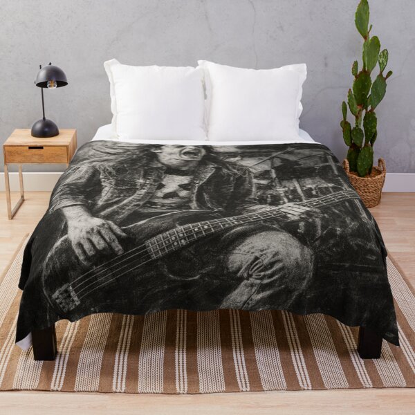 Item preview, Cliff Burton Digital Charcoal Bassist Portrait designed and sold by Neo21Studio.