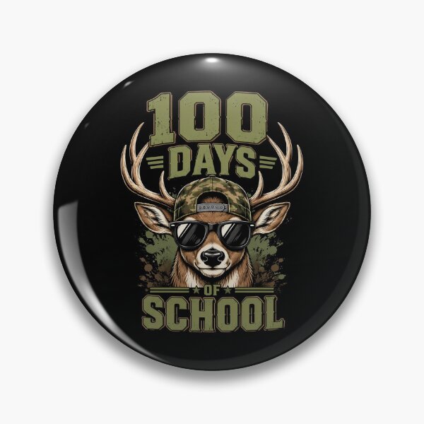 Item preview, 100 Days of School Deer Hunting Deer Camo Hunter designed and sold by OlakunleOloroz.