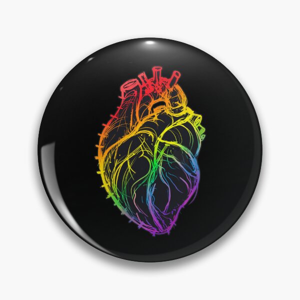 Artikelvorschau, Regenbogenherz-Anatomie-Kunst entworfen und verkauft von SoyLamderma.
