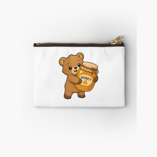 Item preview, Cute Bear Hugging a Honey Jar Sticker designed and sold by PawsGiggles.