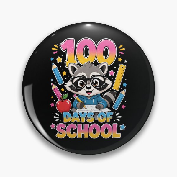 Item preview, 100 Days of School Teacher Kid Cute Raccoon Classroom Design designed and sold by OlakunleOloroz.