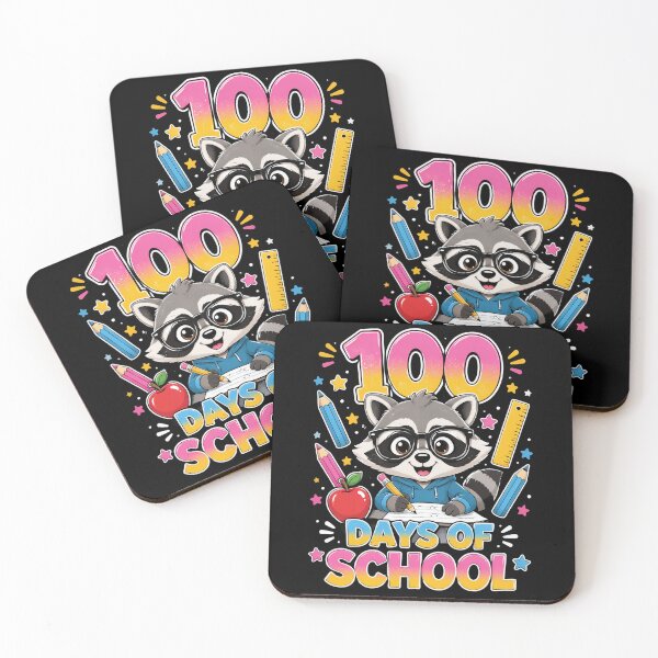 Item preview, 100 Days of School Teacher Kid Cute Raccoon Classroom Design designed and sold by OlakunleOloroz.