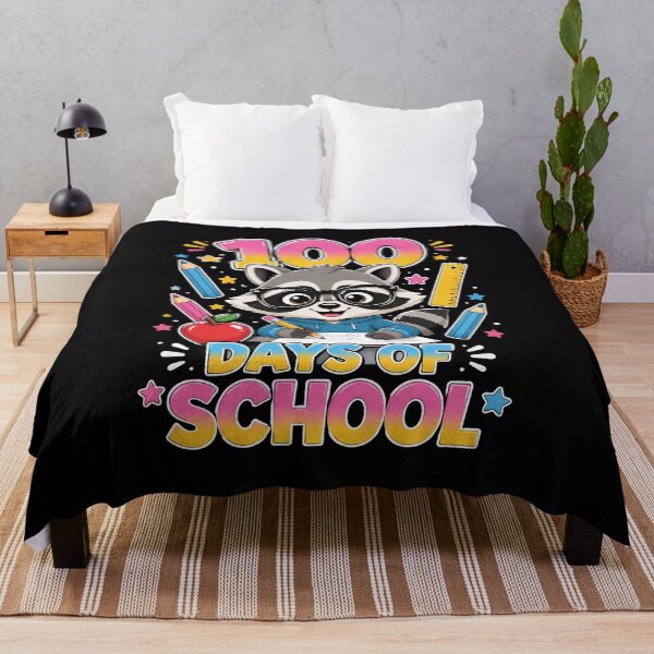 Item preview, 100 Days of School Teacher Kid Cute Raccoon Classroom Design designed and sold by OlakunleOloroz.