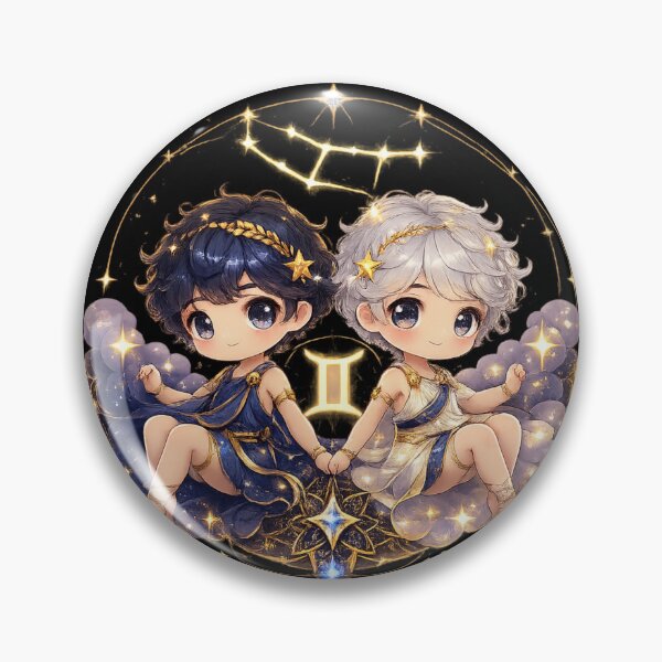 Item preview, NU Gemini — Cute Celestial Zodiac Mascot designed and sold by NUFADE.