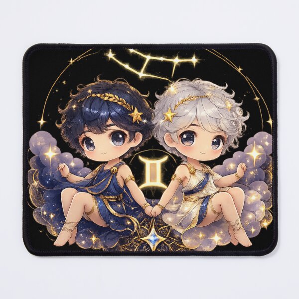 Item preview, NU Gemini — Cute Celestial Zodiac Mascot designed and sold by NUFADE.
