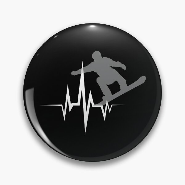 Item preview, Snowboarder Heartbeat Line Graphic designed and sold by SoyLamderma.