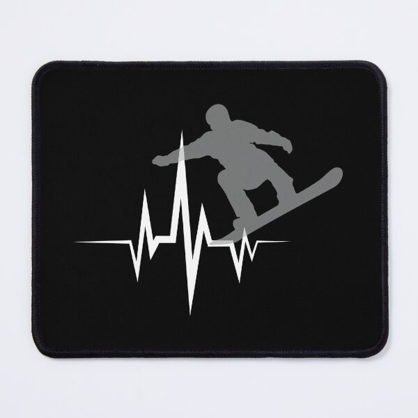 Item preview, Snowboarder Heartbeat Line Graphic designed and sold by SoyLamderma.