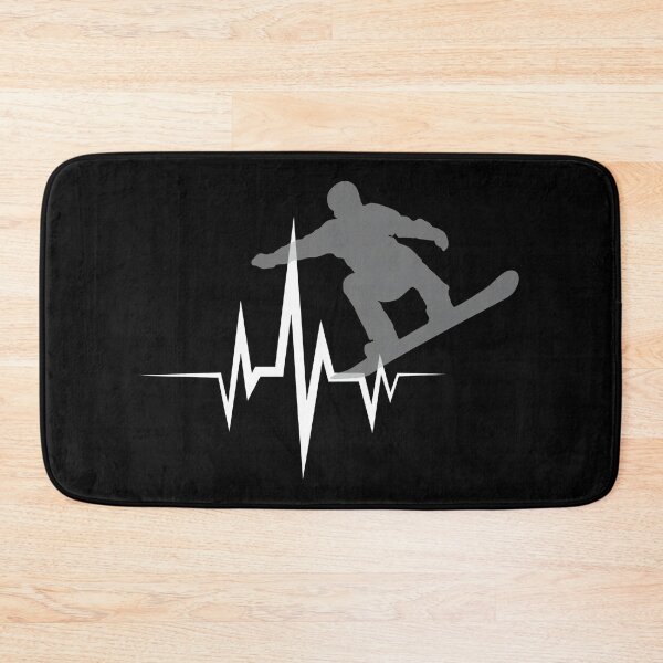Item preview, Snowboarder Heartbeat Line Graphic designed and sold by SoyLamderma.