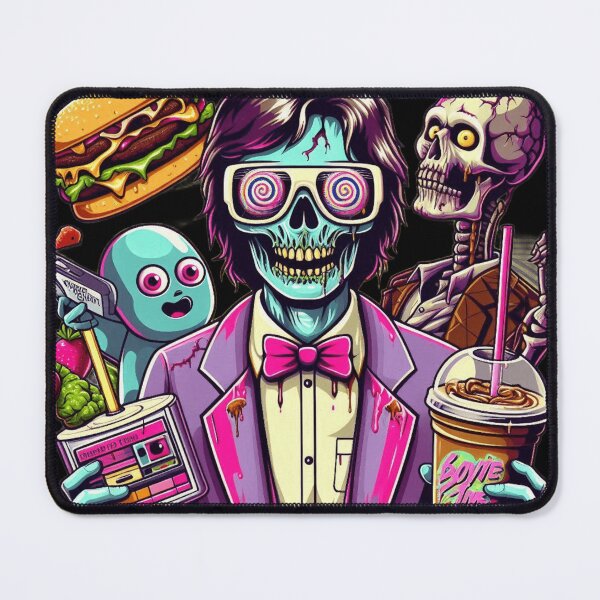 Item preview, retro geeky zombie designed and sold by Shirtabell.