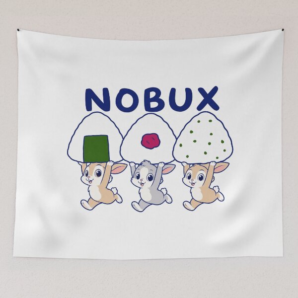 Item preview, NOBUX：Kawaii Bunnies with Onigiri Parade designed and sold by TANAKawaii.