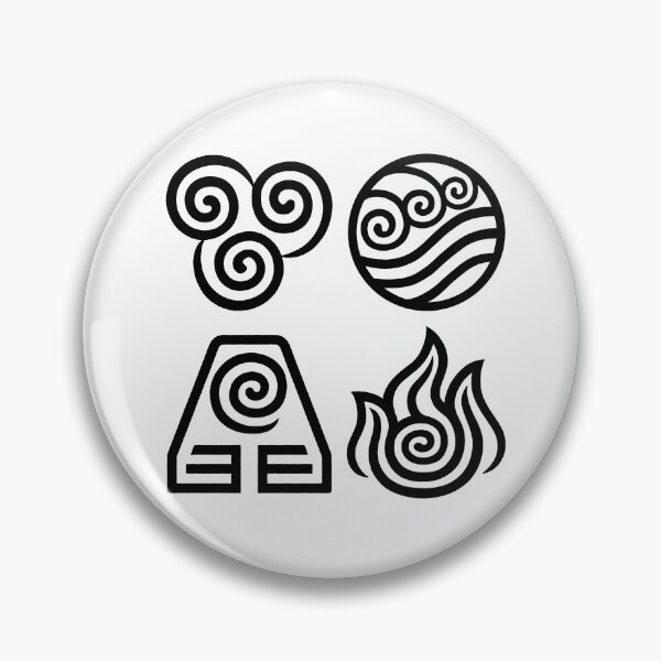 Item preview, Element symbols set; Avatar: The Last Airbender designed and sold by ateaart.