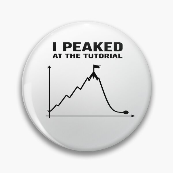Item preview, I Peaked at the Tutorial Funny Learning Curve Graph designed and sold by D.Shop.