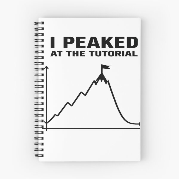 Item preview, I Peaked at the Tutorial Funny Learning Curve Graph designed and sold by D.Shop.