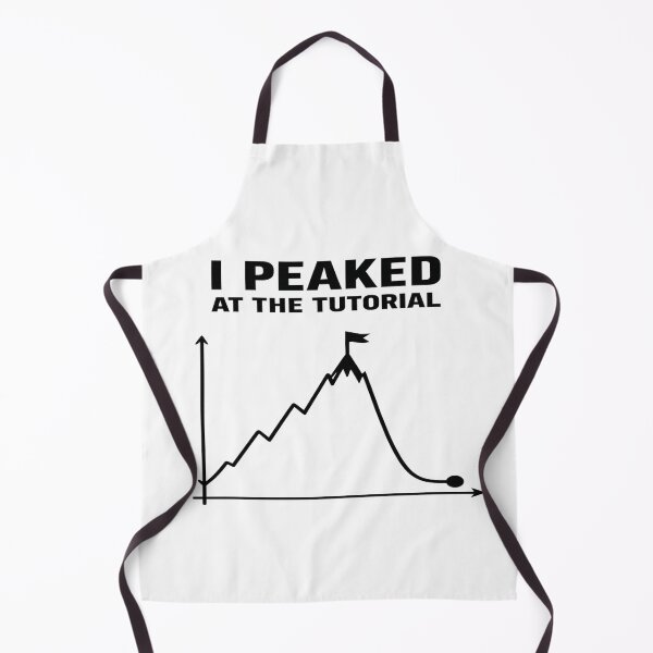 Item preview, I Peaked at the Tutorial Funny Learning Curve Graph designed and sold by D.Shop.