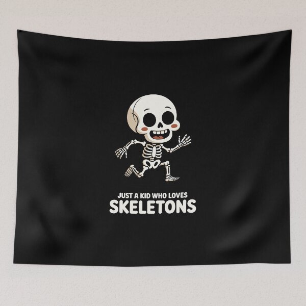 Item preview, JUST A KID WHO LOVES SKELETONS designed and sold by jkrphoto.