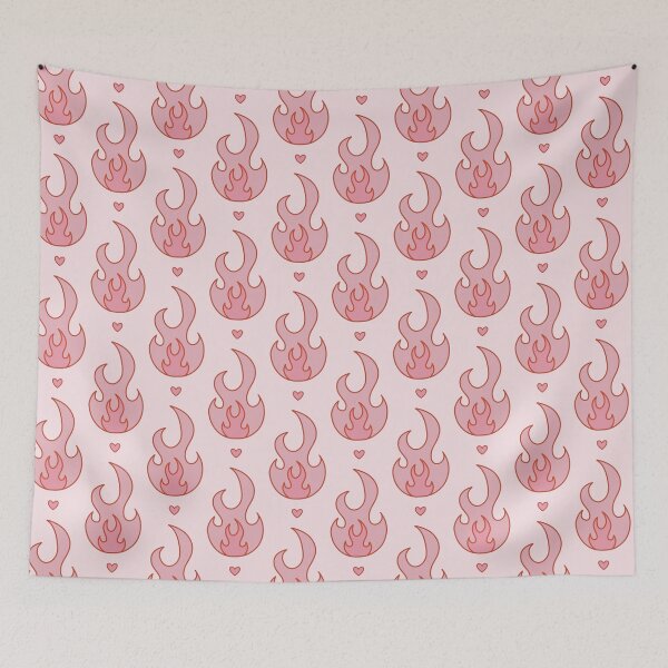 Item preview, Pink Flame Pattern designed and sold by The Innocent Ghost Project.