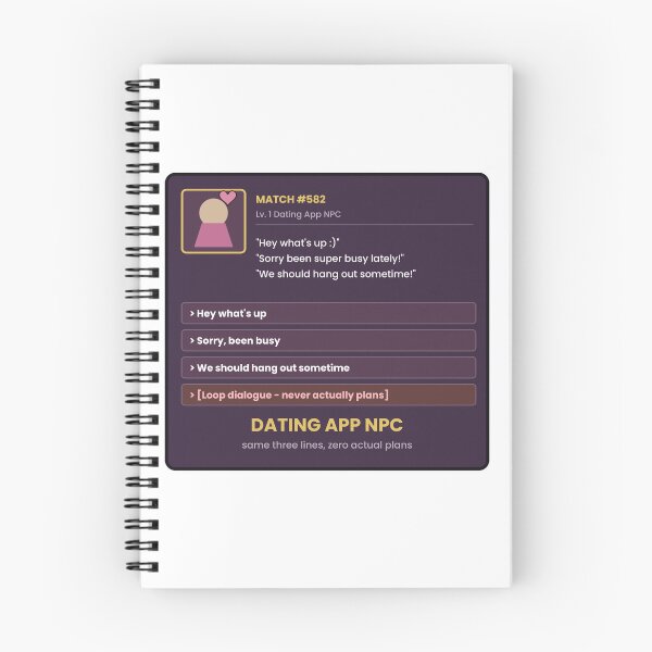 Item preview, Dating App NPC Funny Relatable Sticker designed and sold by QuirkyCartel.