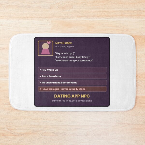 Artikelvorschau, Lustiger NPC-Aufkleber für Dating-Apps entworfen und verkauft von QuirkyCartel.