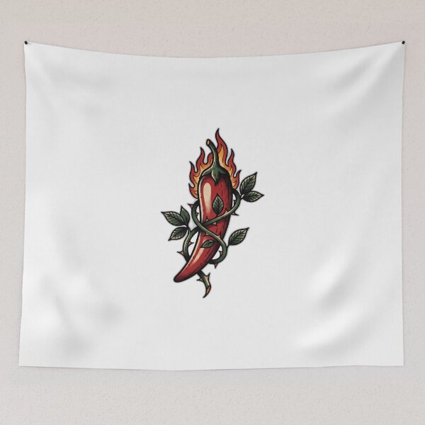 Item preview, Spicy Book Club Chili Pepper Traditional Tattoo designed and sold by ryanguas.