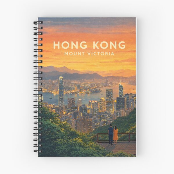 Item preview, Hong Kong Skyline from Mount Victoria Overlooking Victoria Harbour at Sunset designed and sold by Places On Earth.