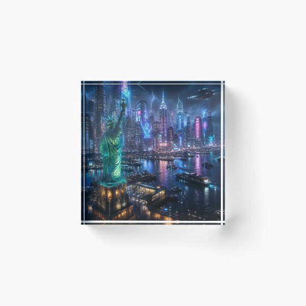 Item preview, New York 2150 | Cyberpunk Manhattan | Neon Skyline designed and sold by NSAstore.
