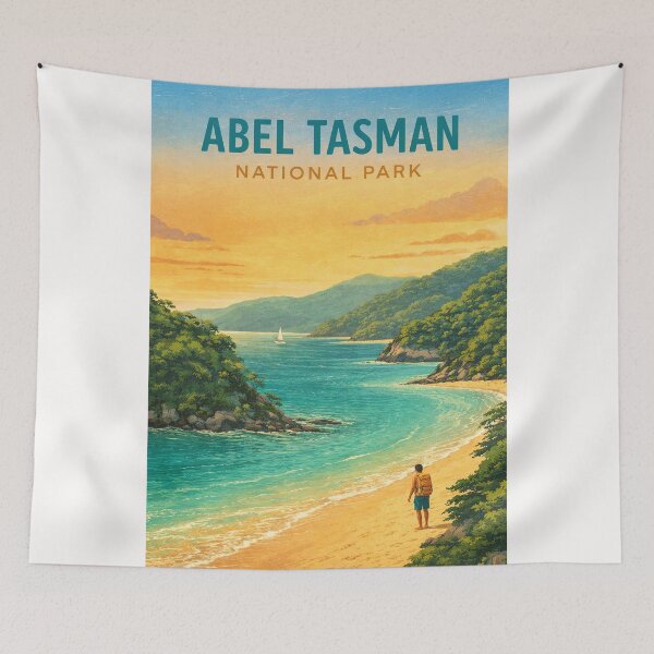 Item preview, Golden Coastline of Abel Tasman National Park with Turquoise Bays and Forest Trails designed and sold by Places On Earth.
