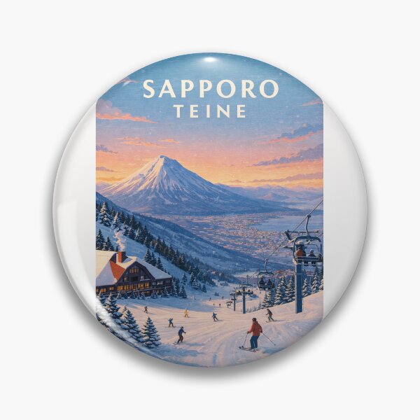 Item preview, Snowy Slopes of Sapporo Teine with Winter Views Across Hokkaido designed and sold by Places On Earth.