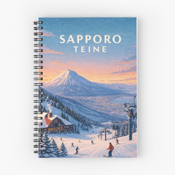 Item preview, Snowy Slopes of Sapporo Teine with Winter Views Across Hokkaido designed and sold by Places On Earth.