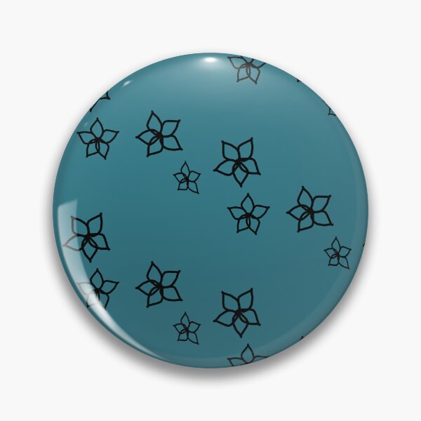 Item preview, little flowers over teal blue designed and sold by SrihithaStudio.