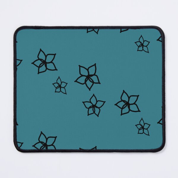 Item preview, little flowers over teal blue designed and sold by SrihithaStudio.