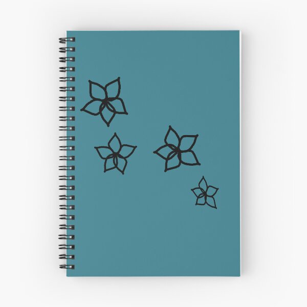 Item preview, little flowers over teal blue designed and sold by SrihithaStudio.