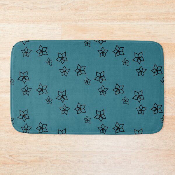 Item preview, little flowers over teal blue designed and sold by SrihithaStudio.