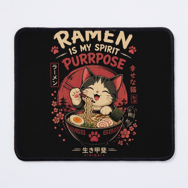 Item preview, Ramen Is My Spirit Purrpose designed and sold by Ateyo.