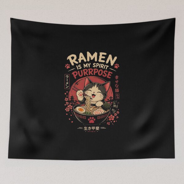 Item preview, Ramen Is My Spirit Purrpose designed and sold by Ateyo.