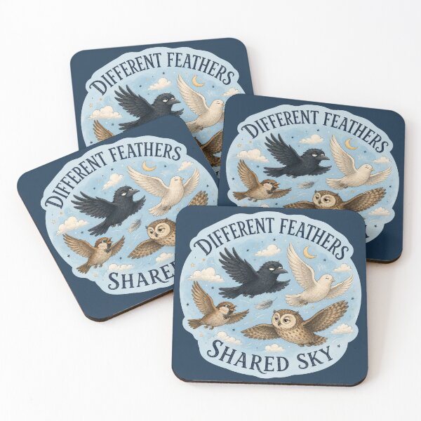 Item preview, Different Feathers Shared Sky designed and sold by ChirpInc.