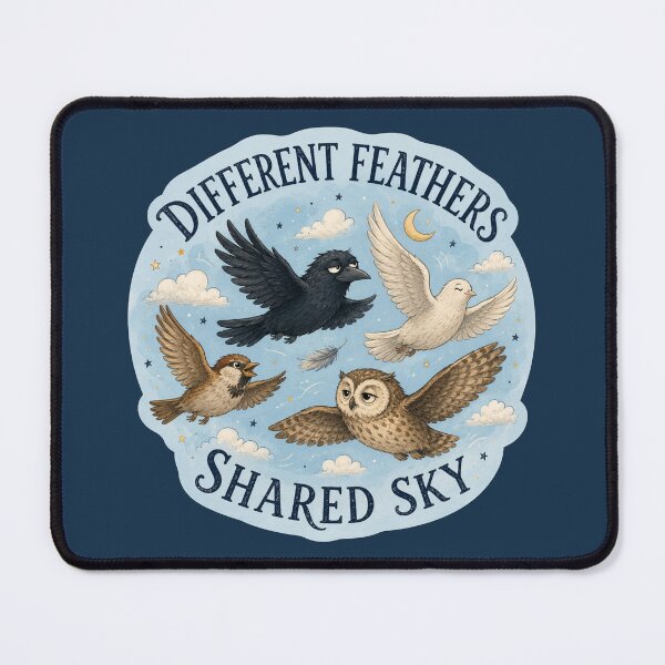 Item preview, Different Feathers Shared Sky designed and sold by ChirpInc.