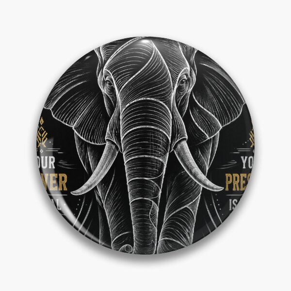 Item preview, Strength Is Silent - Elephant Motivational Design designed and sold by Igrowlab254.
